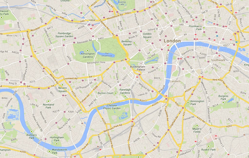 central london map